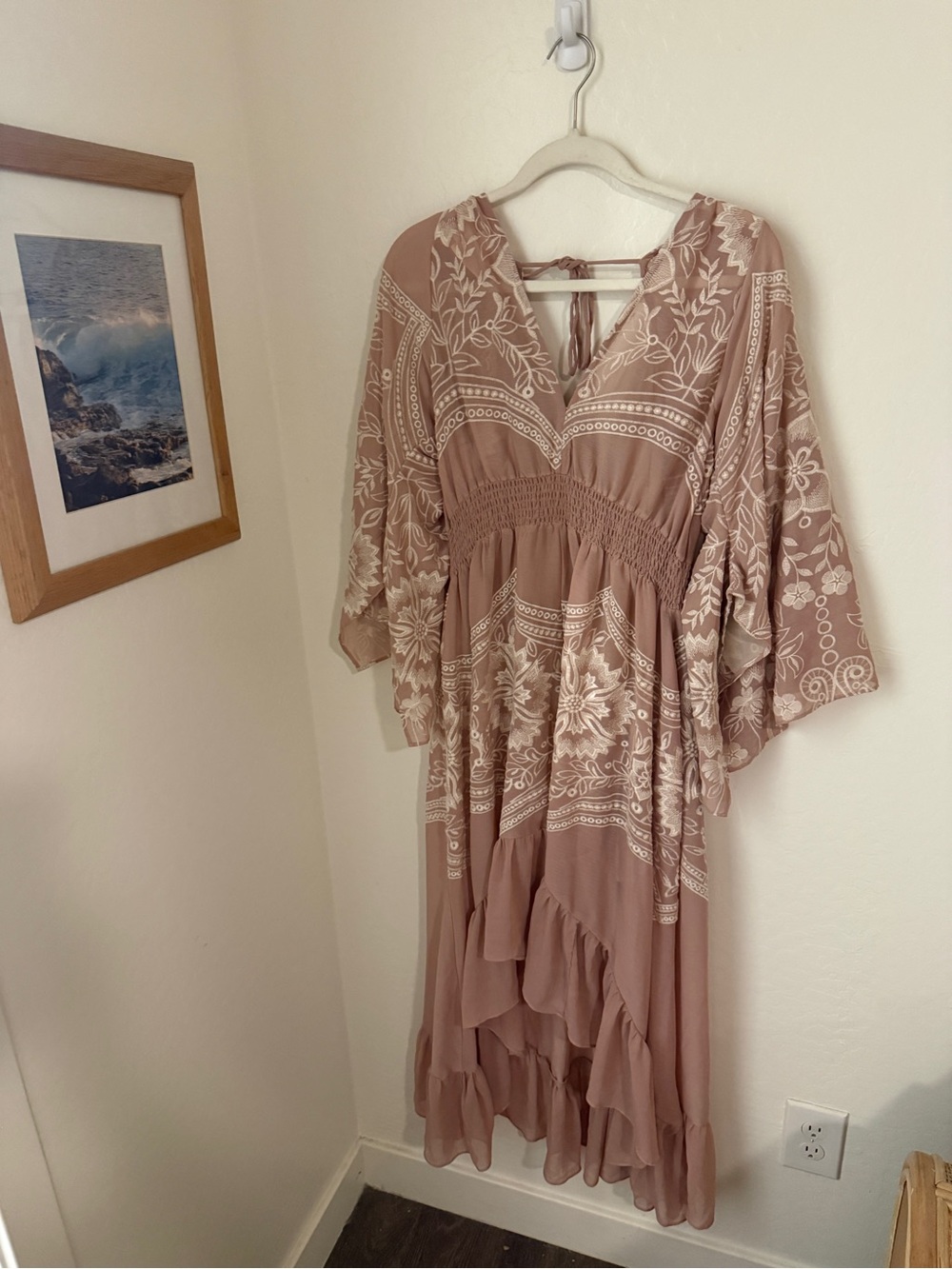 Especia Embroidered Ruffle Dress - Picture 2 of 5